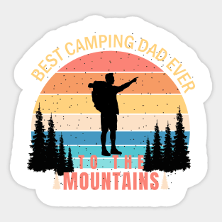 Best camping dad ever Sticker